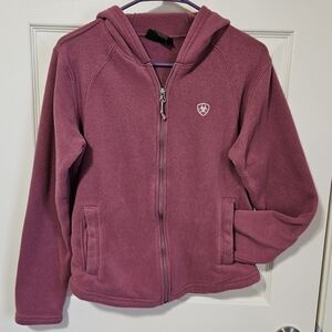 Ariat Women's Fleece Hoodie - Burgandy